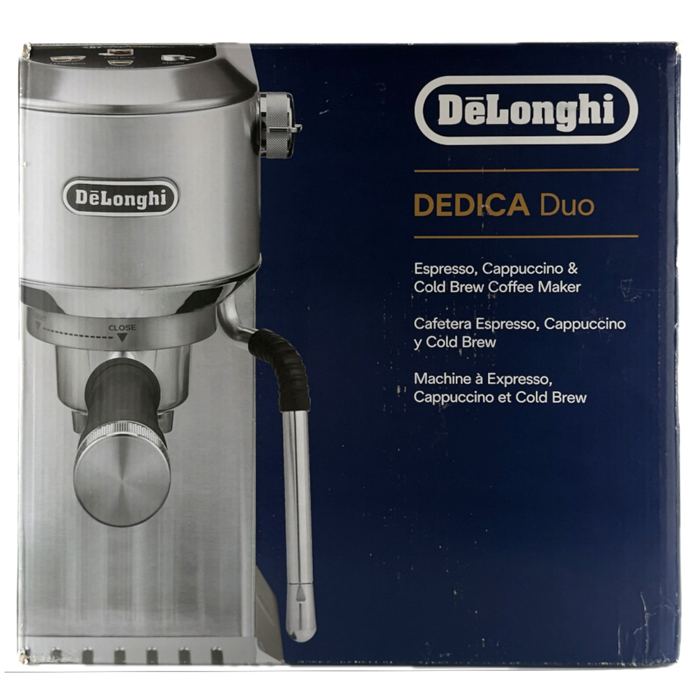 DeLonghi Dedica Duo Espresso Cappuccino & Cold Brew Coffee Maker EC890M New